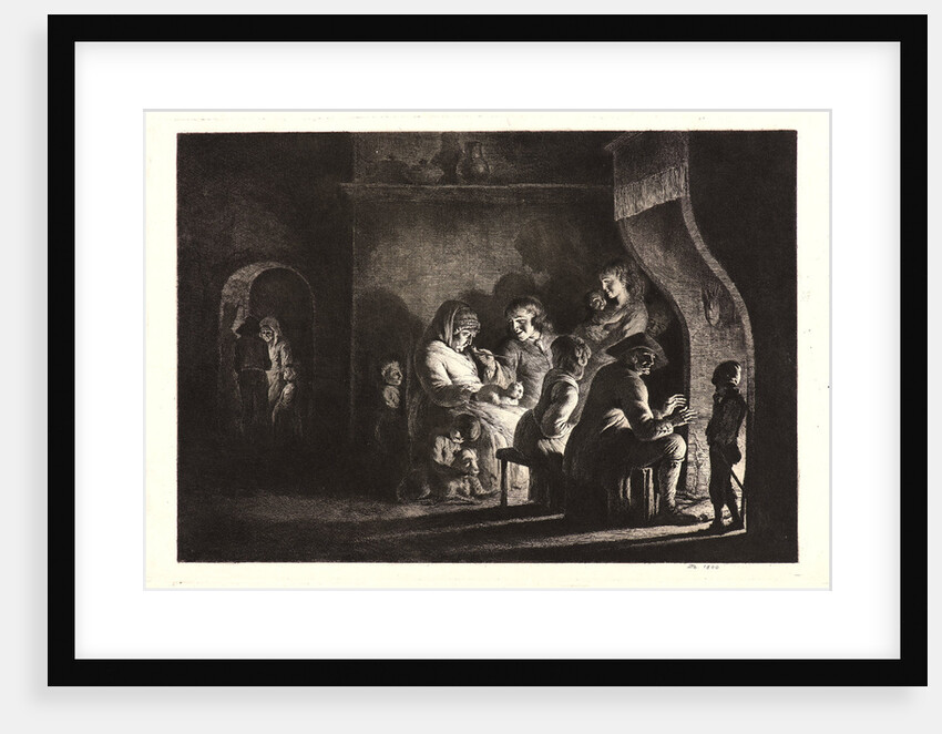Family before a Fireplace (La Famille devant le feu), 1800 by Jean Jacques de Boissieu