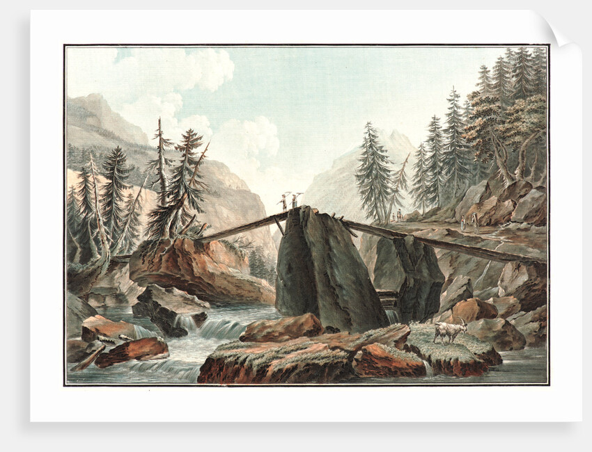 The Devil's Bridge, ca. 1780- 1790 by Charles-Melchior Descourtis