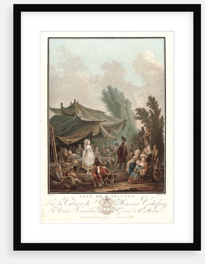 Village Wedding (Noce de Village), 1785 by Charles-Melchior Descourtis