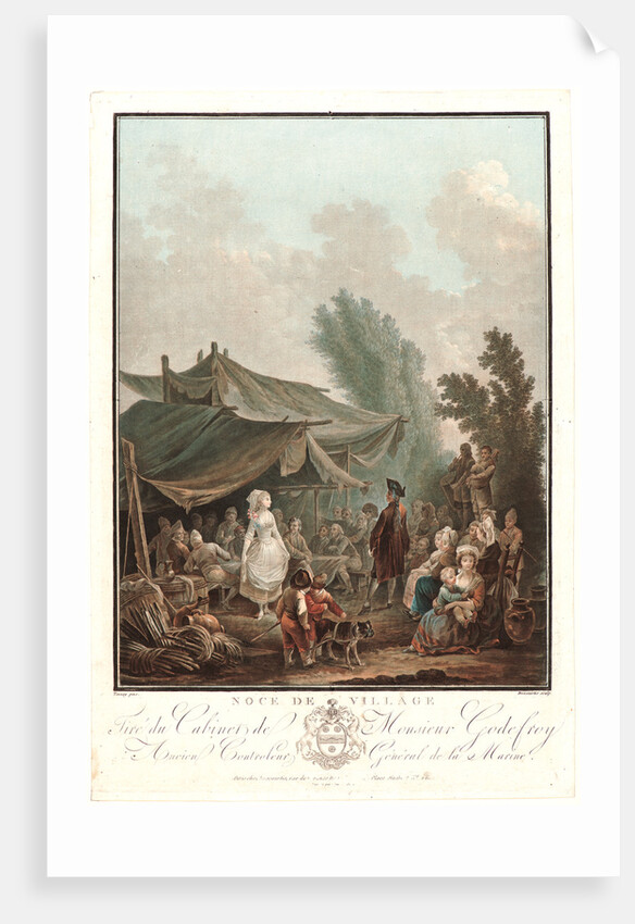 Village Wedding (Noce de Village), 1785 by Charles-Melchior Descourtis