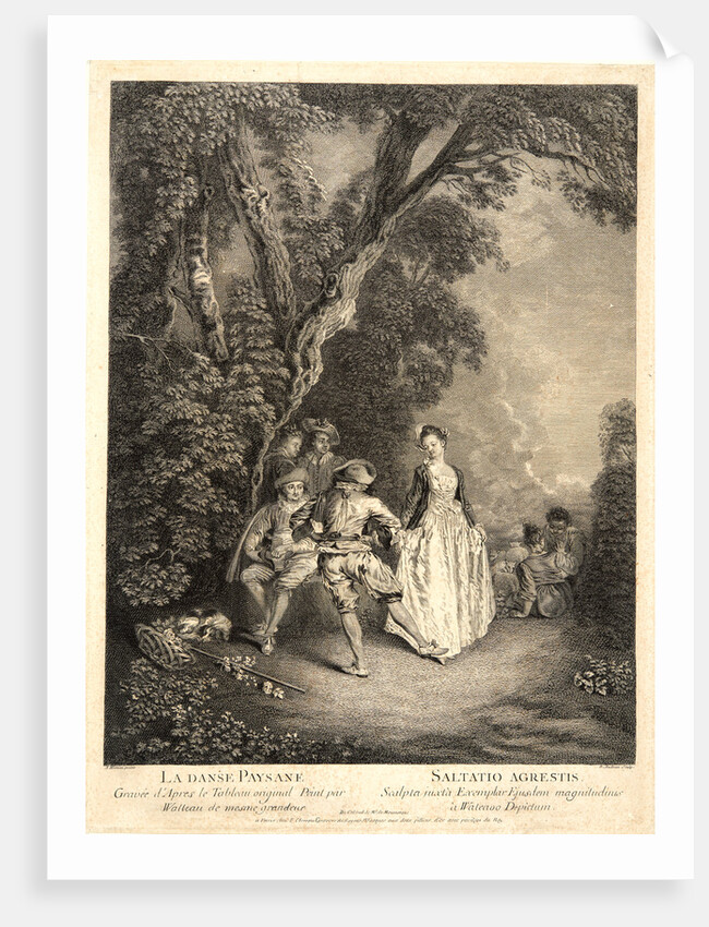 The Peasant Danse (La Danse Paysanne), before 1755 by Benoit Audran II