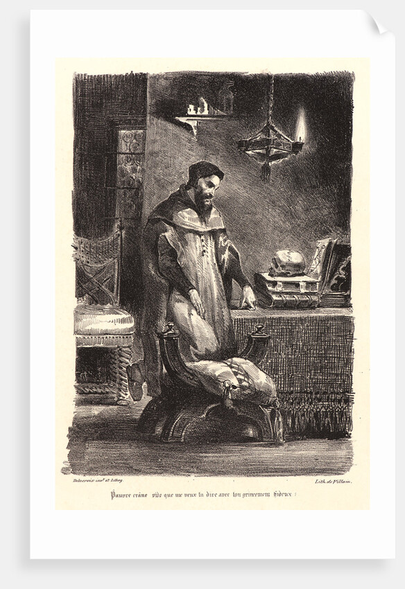 Faust in His Study (Faust dans son cabinet), 1828 by Eugène Delacroix