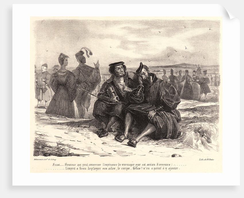 Faust and Wagner (Faust et Wagner), 1828 by Eugène Delacroix