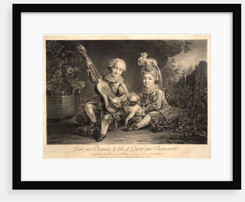 The Sons of the Duke of Béthune, ca. 1770-1780 by Jacques Firmin Beauvarlet