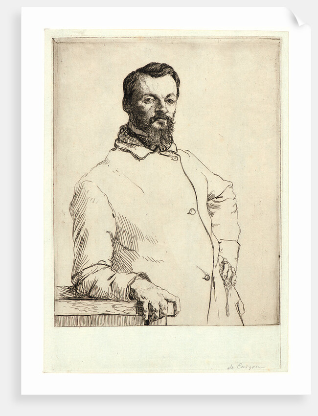 Portrait of Alfred de Curzon by Félix Bracquemond