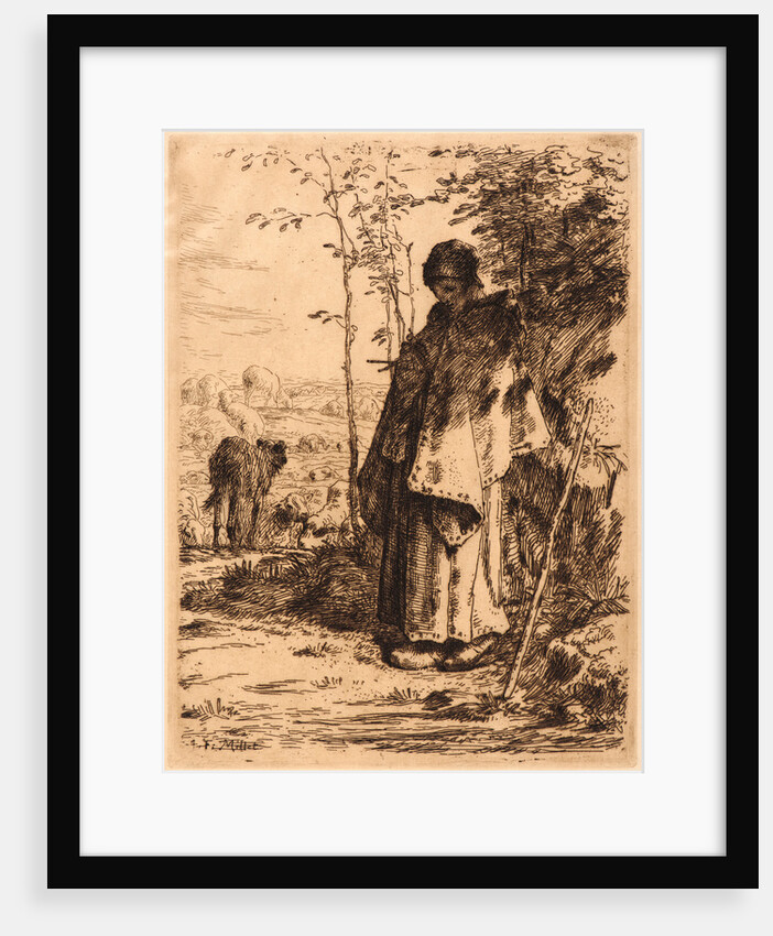 Shepherdess Knitting (La Grande Bergère), 1862 by Jean-François Millet
