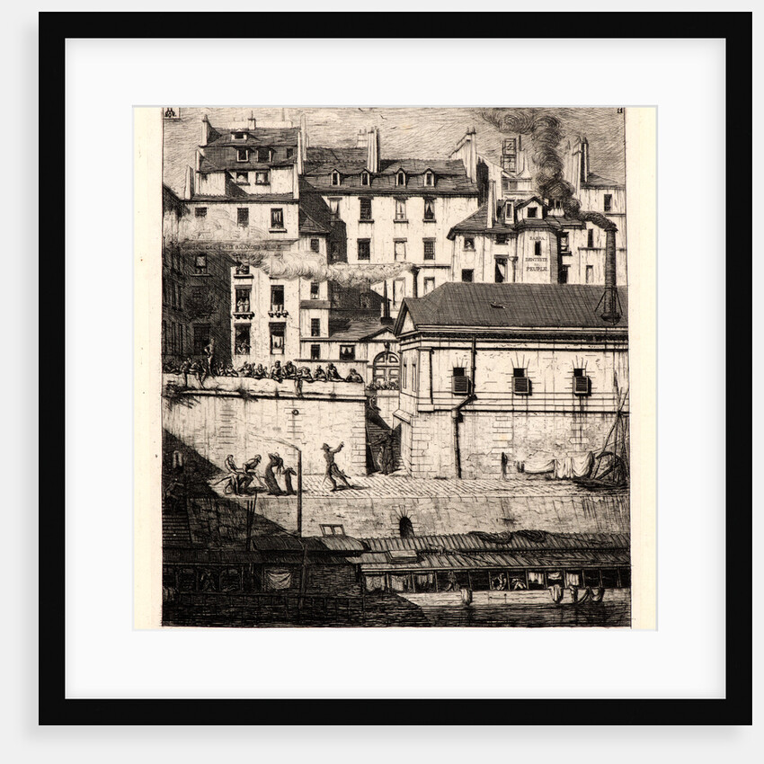 La Morgue, 1854 by Charles Meryon