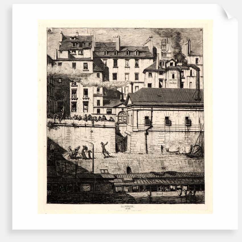 La Morgue, 1854 by Charles Meryon