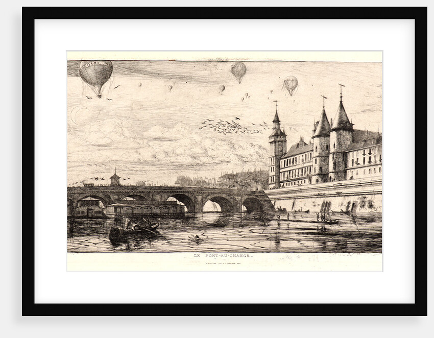 Le Pont-au-Change, 1854 by Charles Meryon