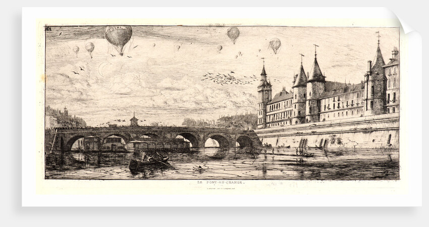 Le Pont-au-Change, 1854 by Charles Meryon