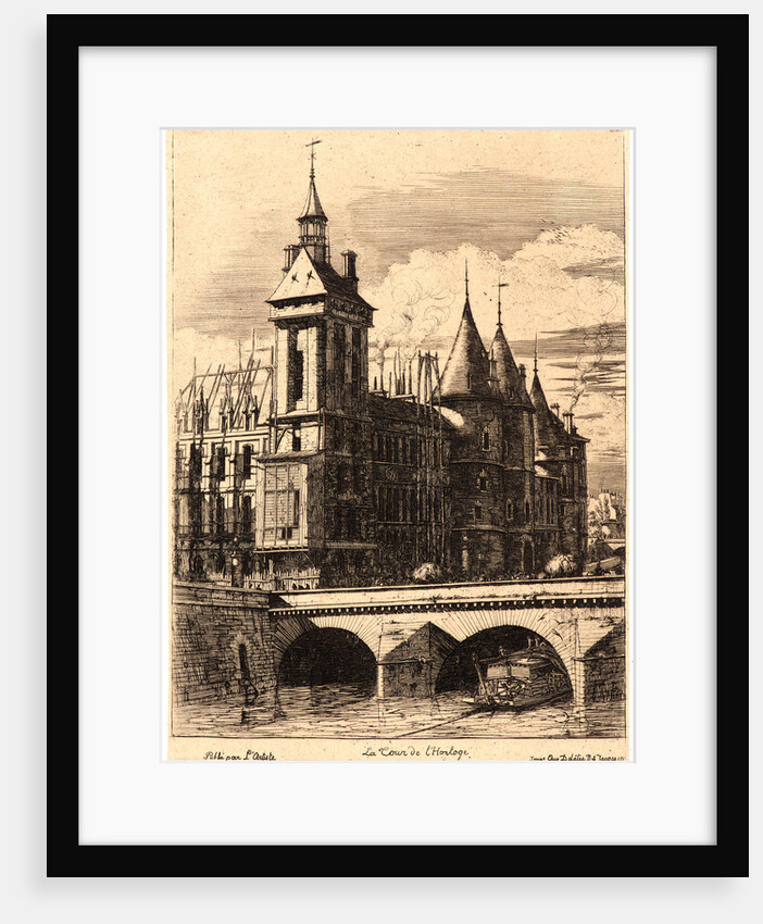 The Clock Tower (La Tour de L'Horloge), 1852 by Charles Meryon