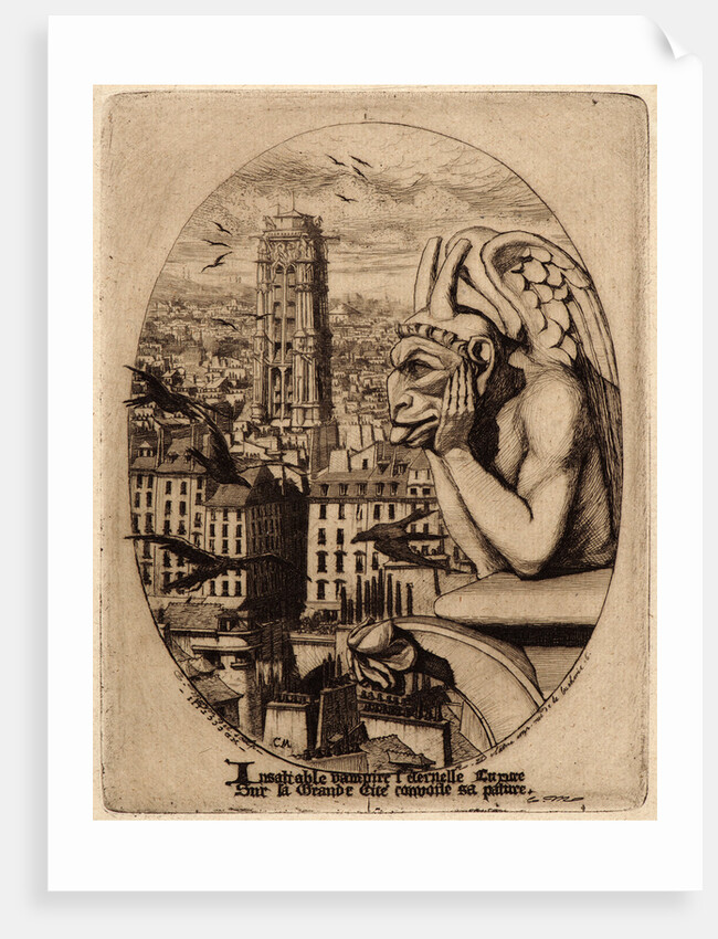 Le Stryge, 1853 by Charles Meryon