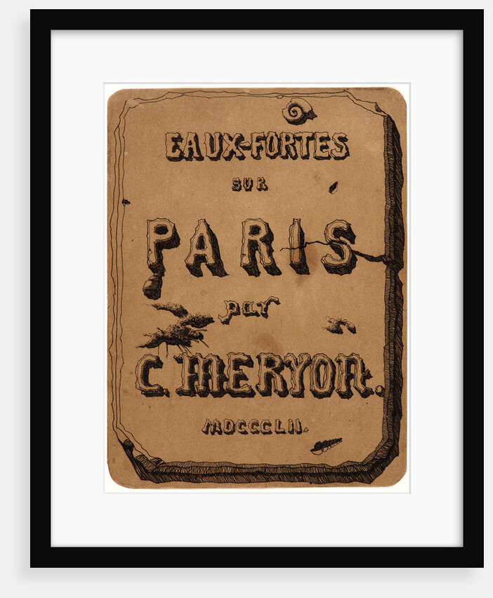 Title de Vues de Paris, 1852 by Charles Meryon
