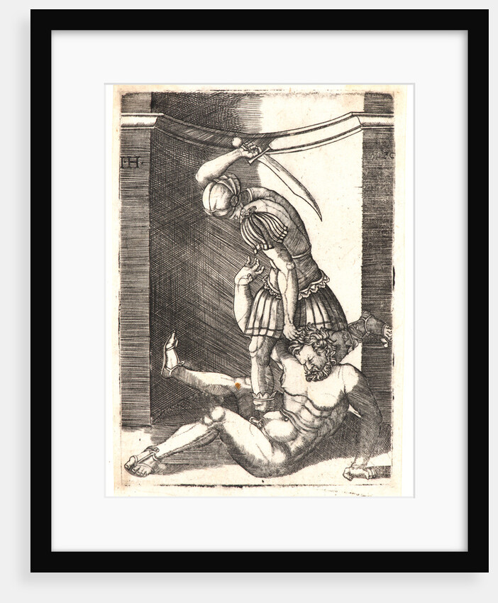 Soldier Killing a Naked Man, 1530 by Master I.H.