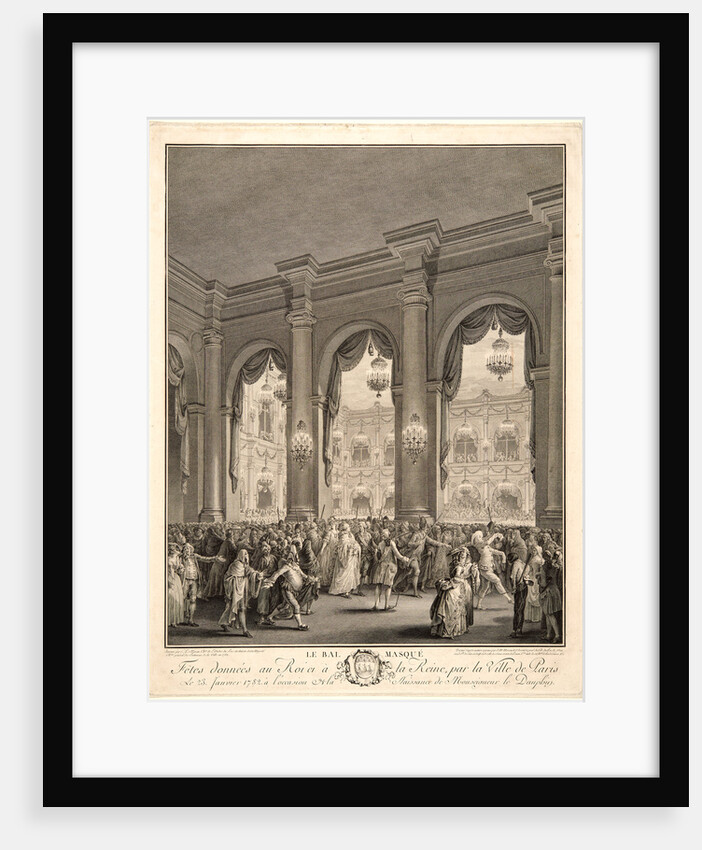 The Masked Ball, Given to the King and Queen by the City of Paris on 23 January 1782 on the Occasion of the Birth of the Dauphin, 1782 by Jean-Michel Moreau le Jeune
