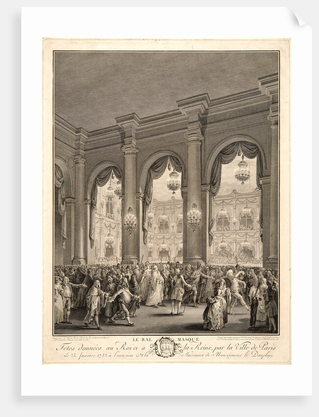 The Masked Ball, Given to the King and Queen by the City of Paris on 23 January 1782 on the Occasion of the Birth of the Dauphin, 1782 by Jean-Michel Moreau le Jeune