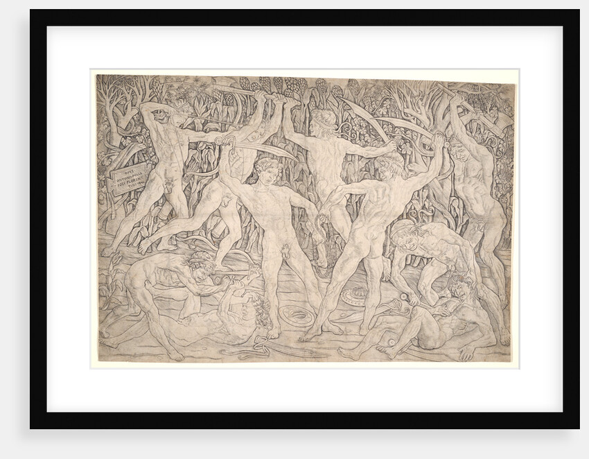 The Battle of the Nudes, ca. 1465-1470 by Antonio del Pollaiolo