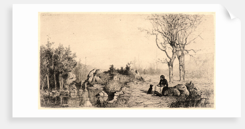 Bords de Ruisscau à Rossillon, 1867 by Adolphe Appian