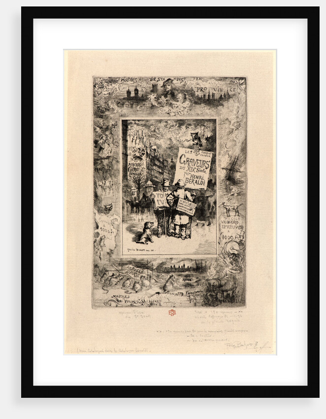 Frontispiece for Les Graveurs du XIXe Siecle by Henri Beraldi, 19th century by Félix Hilaire Buhot