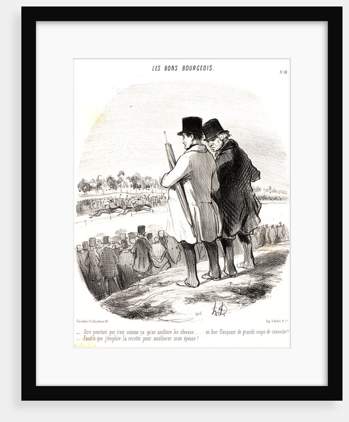 Dire pourtant que c'est comme ça qu'on améliore les chevaux.., 1846 by Honoré Daumier