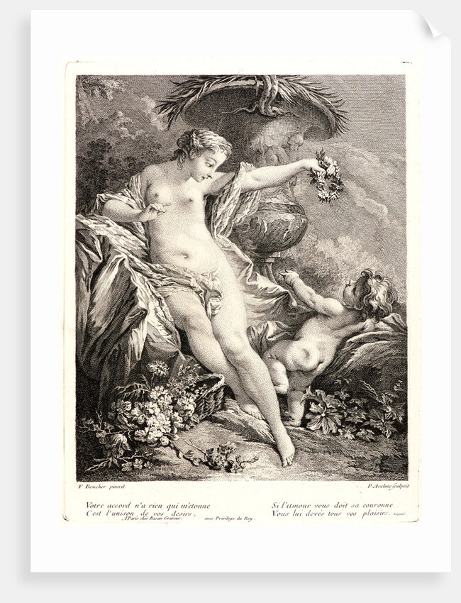 Venus and Amor, ca. 1730-1740 by Pierre-Alexandre Aveline