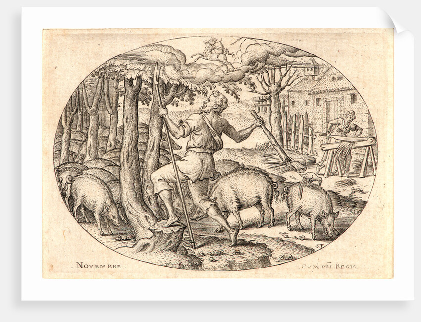 The Twelve Months, November, 1568 by Etienne Delaune