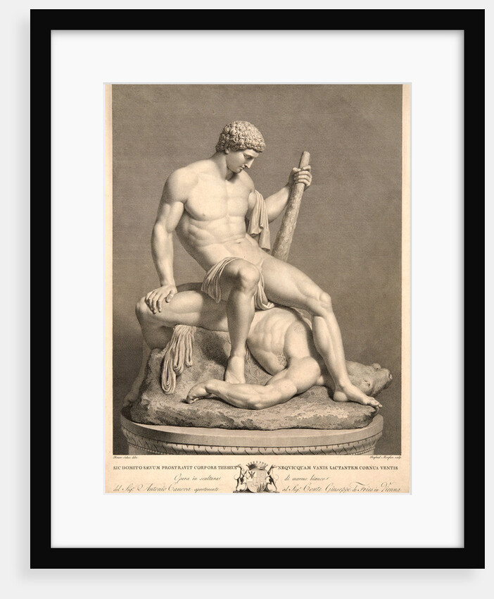 Theseus with the Slain Minotaurus by Raphael Morghen