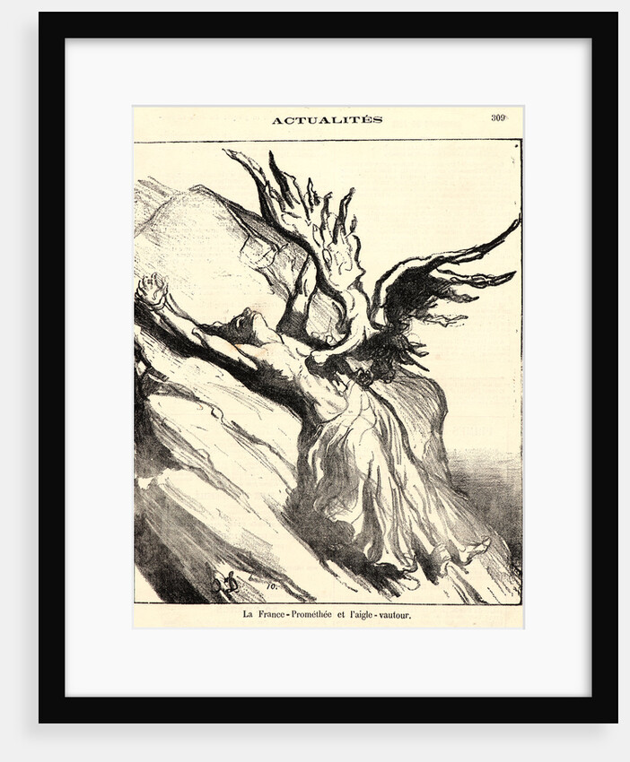 La France—Prométhée et l'aigle- vautour, 1871 by Honoré Daumier