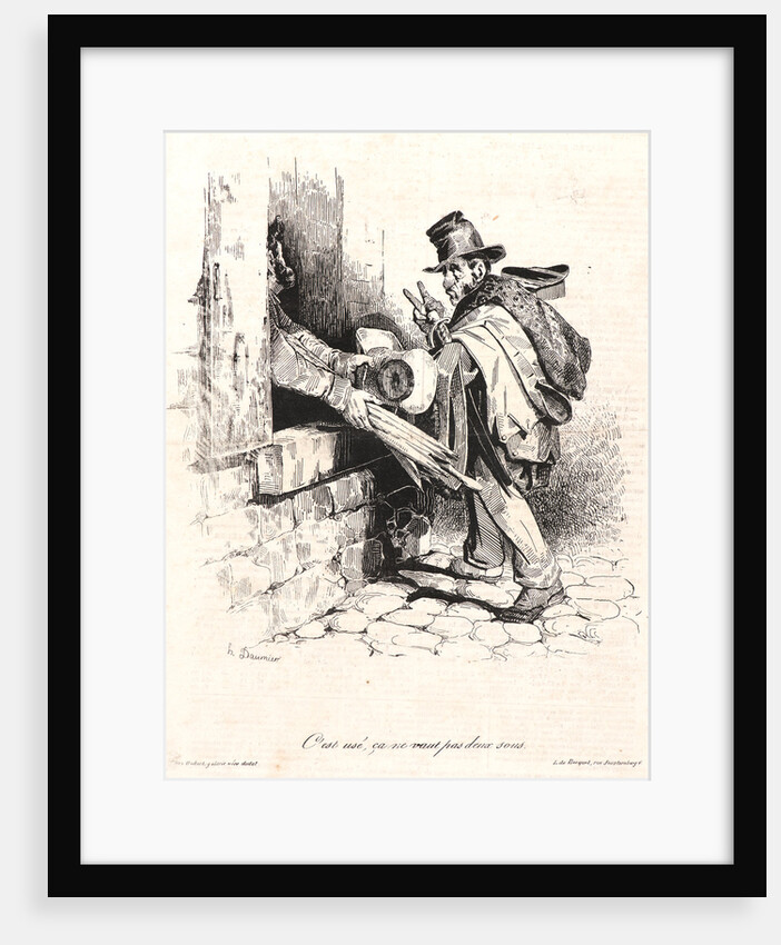 C'est usé, ça ne vaut pas deux sous, 1833 by Honoré Daumier