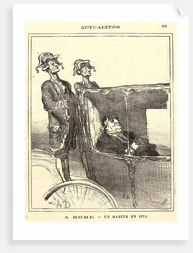 A Rome. —un martyr en 1871, 1871 by Honoré Daumier