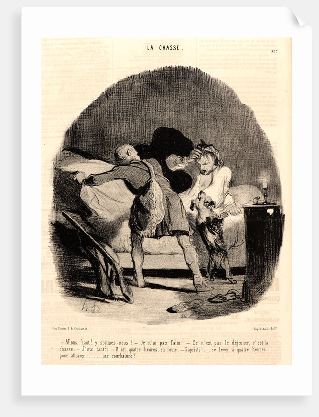 Allons, haut! y sommes-nous?.., 1843 by Honoré Daumier