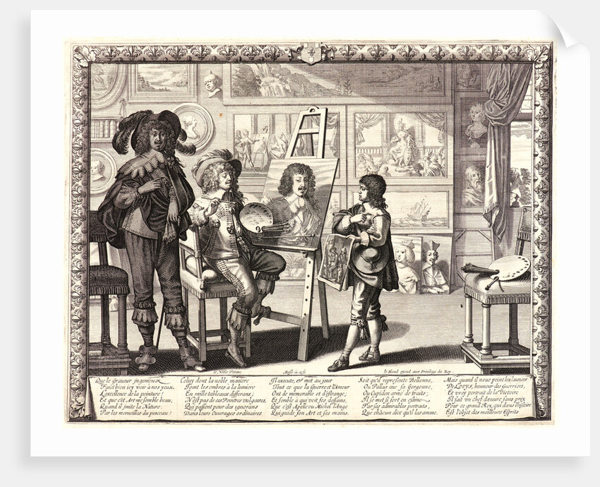 Le Noble Peintre, 1642 by Abraham Bosse