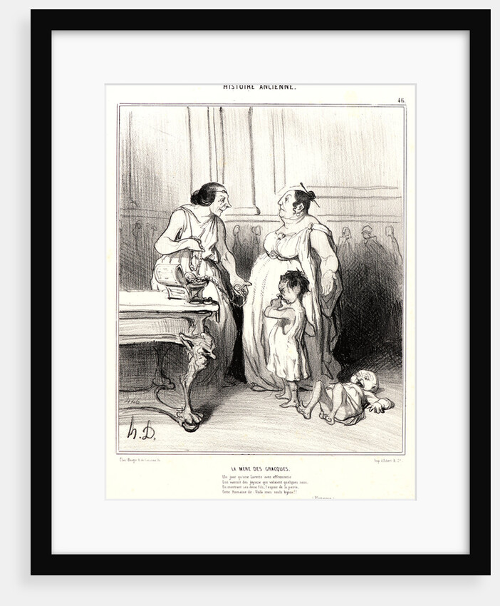 La Mère des Gracques, 1842 by Honoré Daumier
