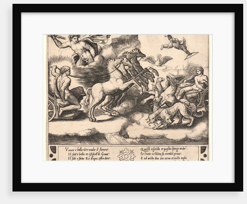 The Chariots of Apollo and Venus, 16th century by Anonymous