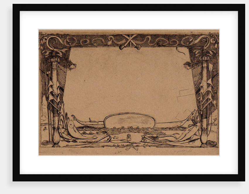 Cover for the set of etchings A Voyage to New Zealand (Couverture du Voyage à la Nouvelle Zélande), 1866 by Charles Meryon
