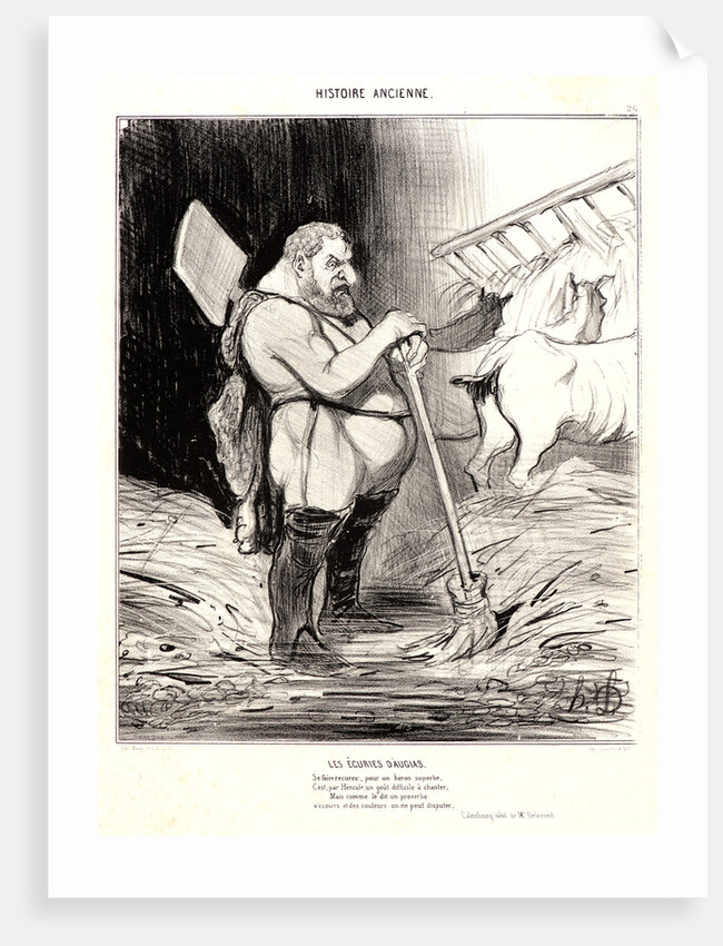 Les Écuries d'Augias, 1842 by Honoré Daumier