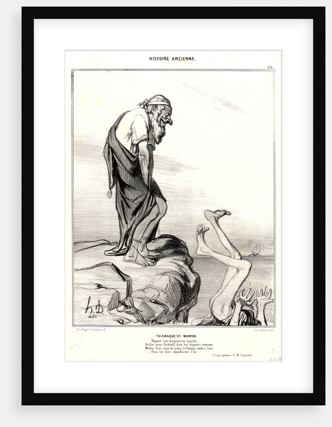 Télémaque et Mentor, 1842 by Honoré Daumier