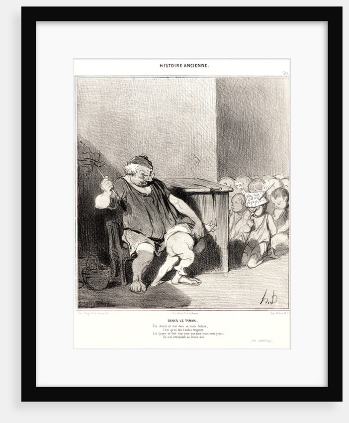Denys le Tyran, 1842 by Honoré Daumier