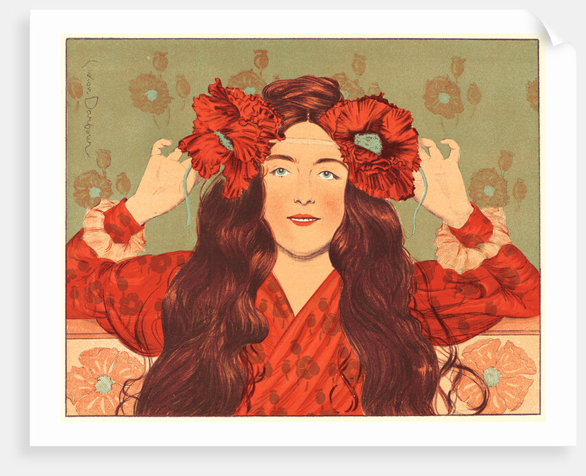 Jeune Fille aux Coquelicots, ca. 1897 by G. Darbour
