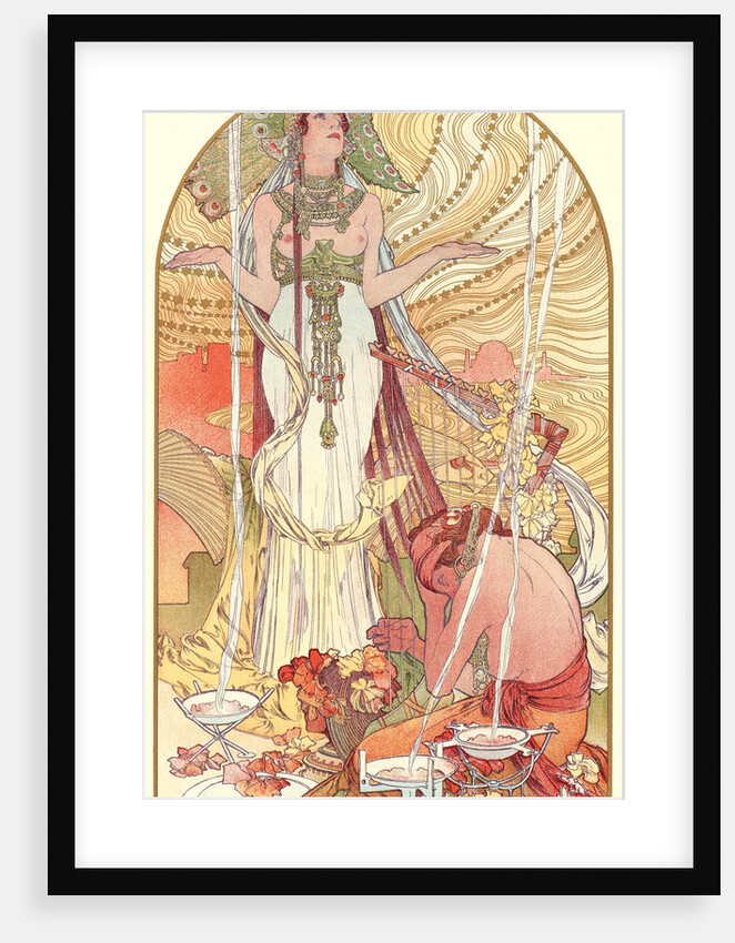 Incantation (Salammbo), ca. 1897 by Alphonse Mucha