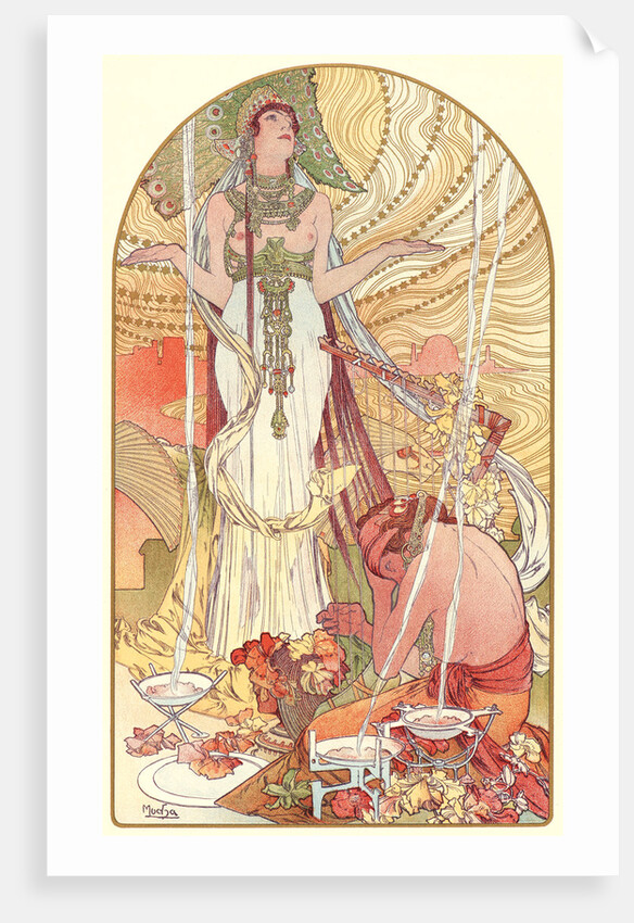 Incantation (Salammbo), ca. 1897 by Alphonse Mucha