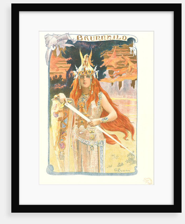 Brunhilde (Brunnhild), ca. 1898 by Gaston Bussière