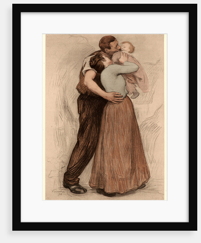 The Kiss (Le Baiser), 1898 by Victor Emile Prouvé