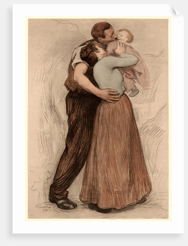 The Kiss (Le Baiser), 1898 by Victor Emile Prouvé