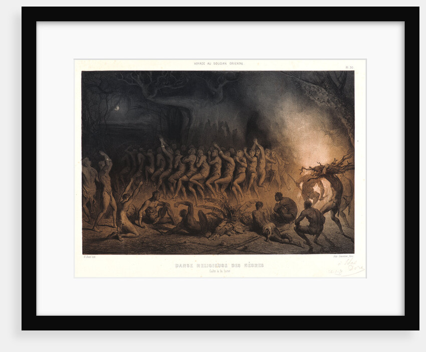 Danse Religieuse de Nègres. Culte à la lune, ca. 1850-1860 by Gustave Doré
