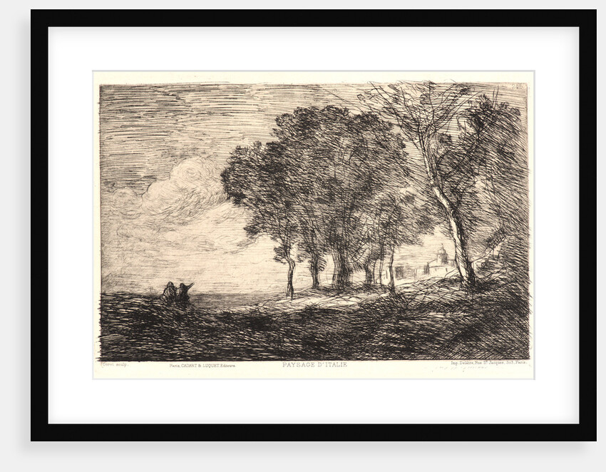 Italian Landscape, 1866 by Jean-Baptiste-Camille Corot