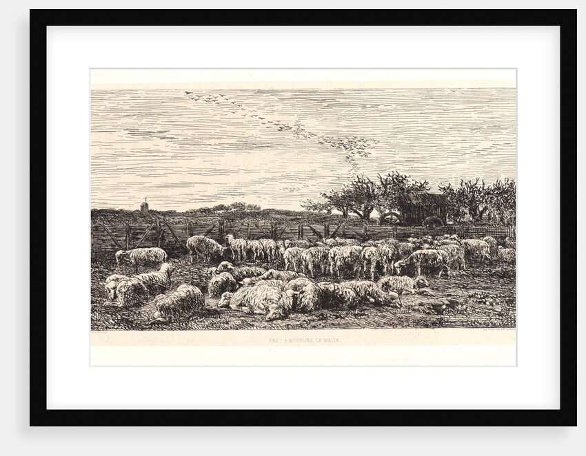 The Sheepfold, Morning (La Grand Parc à Moutons, le Matin), ca. 1860 by Charles François Daubigny