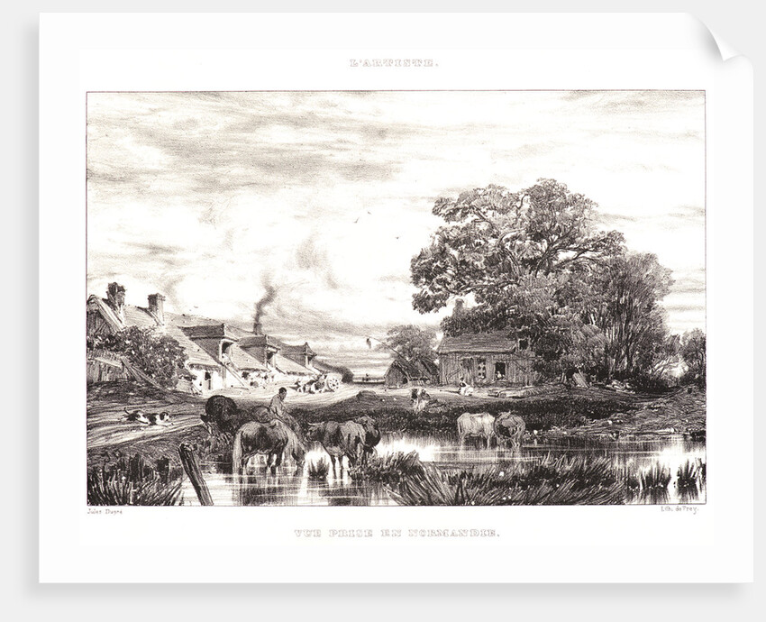 View in Normandy (Vue prise en Normandie), 1835 by Jules Dupré