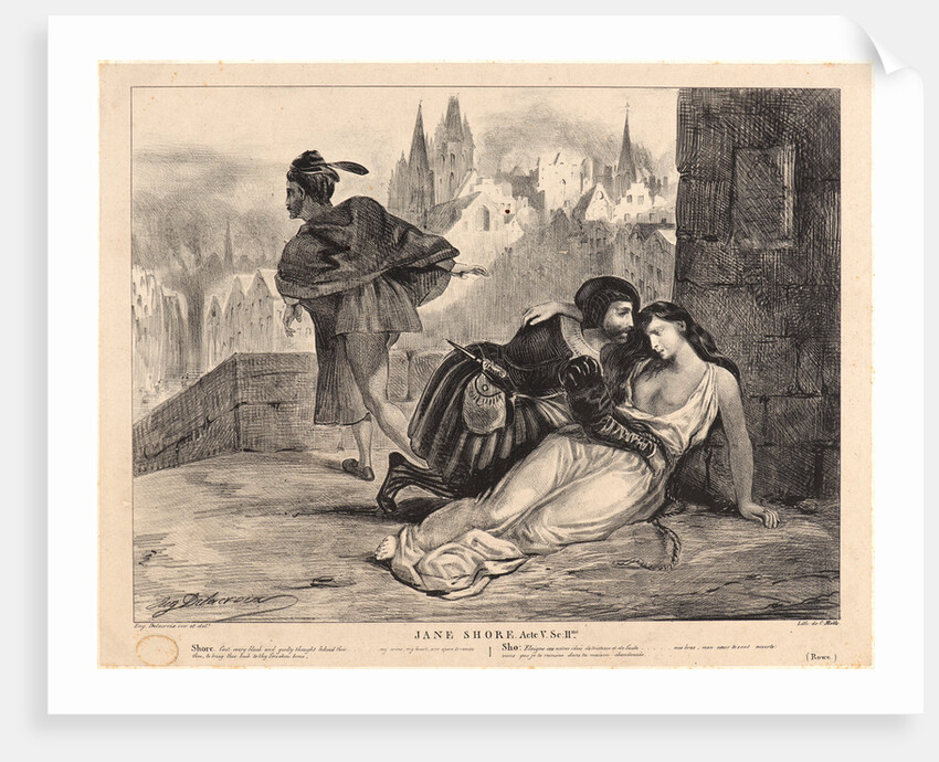 Jane Shore, 1828 by Eugène Delacroix