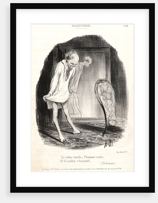 Le coton tomb, l'homme reste,.., 1840 by Honoré Daumier